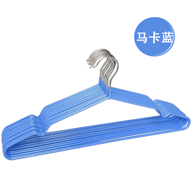 衣架子晾晒衣服挂架宿舍家用收纳防滑不锈钢挂钩成人加粗衣架金属