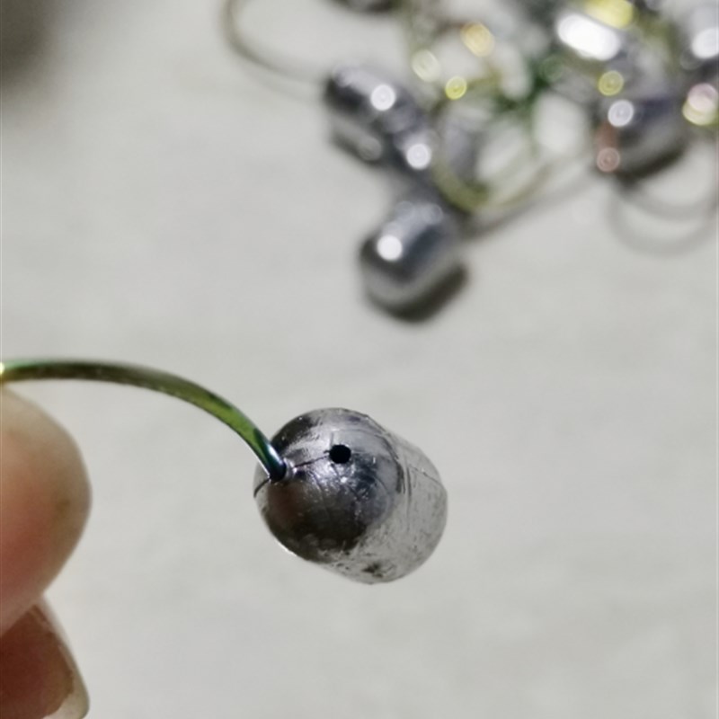 8003新品炫彩龙鳞泥鳅铅头钩2-15克克重全细钩条大钩门路亚专用