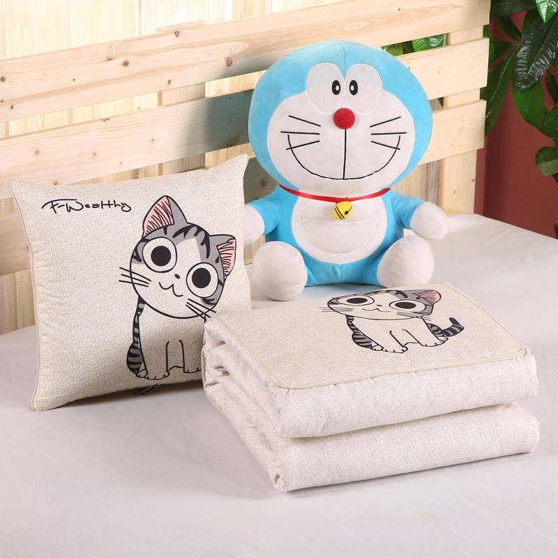 抱枕被子两用二合一加厚折叠汽车载枕头空调被办公室午睡毯子靠枕,居家布艺,抱枕被,淘宝优惠券,粉丝福利购,淘宝优惠卷