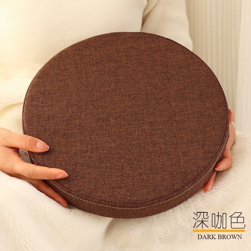 加厚圆形坐垫海绵屁垫地上榻榻米飘窗吧台凳垫办公室椅垫子防滑