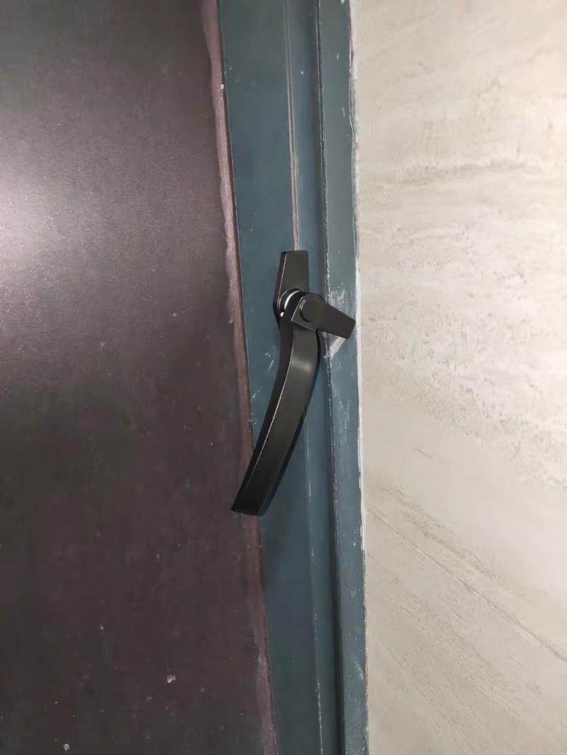 执手配件平开拉手单点窗户老式外推窗38型七字铝合金把手门窗锁扣