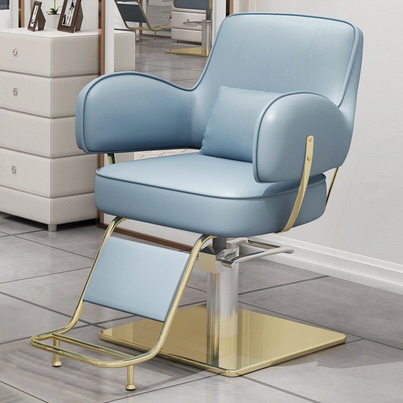 理发店椅子发廊专用网红美发椅升降旋转放倒可躺轻奢烫染剪发座椅