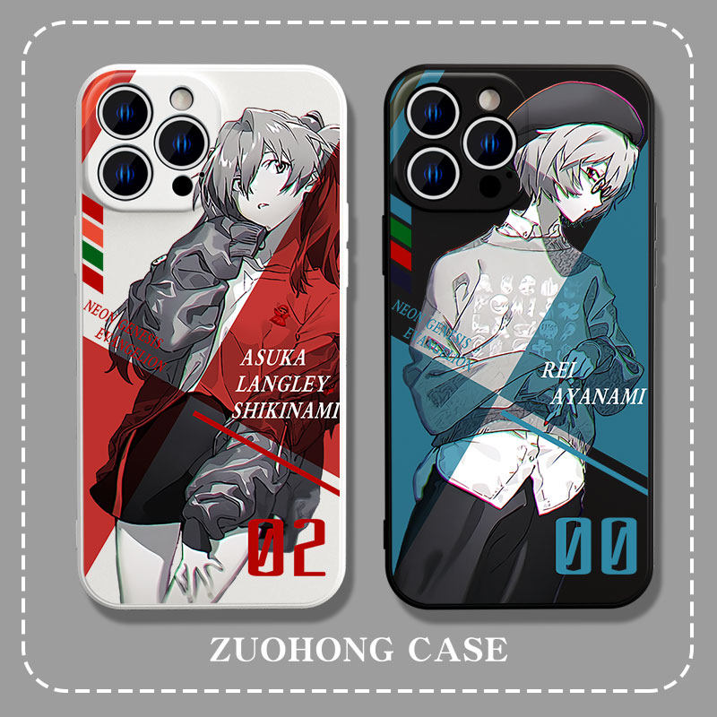 eva新世纪福音战士苹果14promax手机壳iphone13适用12明日香11新款xsmax女x男xr动漫7plus个性8p绫波丽mini6s