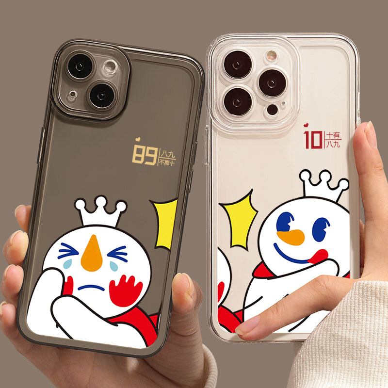 小米13雪王情侣手机壳note12Pro红米k60蜜雪冰城k50夏日风k40夏天11ultra夏季10恩爱9搞怪趣味k30情侣款8适用