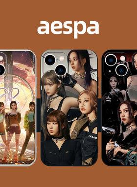 aespa手机保护壳适用OPPOReno7柳智敏4/5/6/7/8/9金玟庭Pro/Pro+/SE韩国5G版Z/2/3女团plus/VIVO同款iphone苹
