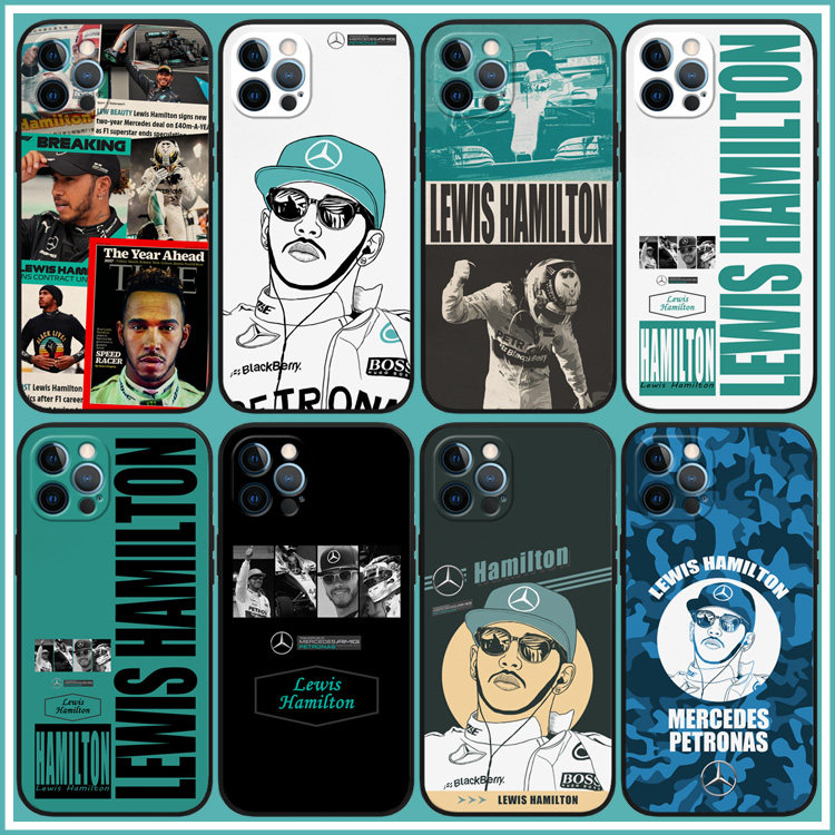 汉密尔顿手机壳F1赛车苹果14软壳华为保护套小米13米适用iphone12promax/mate50/p50/vivo/oppo荣耀/X90/K10/