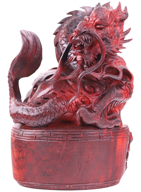 印度小叶紫檀四大神兽摆件