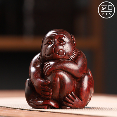 灵猴抱桃猴生肖猴手把件