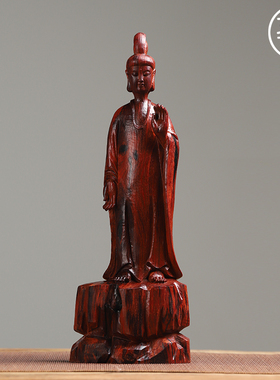 印度小叶紫檀北魏佛摆件