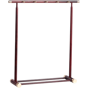 絮旧 印度小叶紫檀木笔架 毛笔挂中式简约复古中国风铜木文房摆件