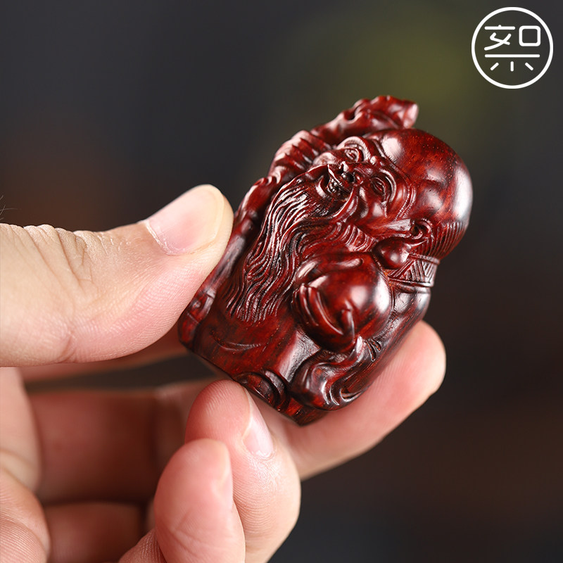印度小叶紫檀寿星公手把