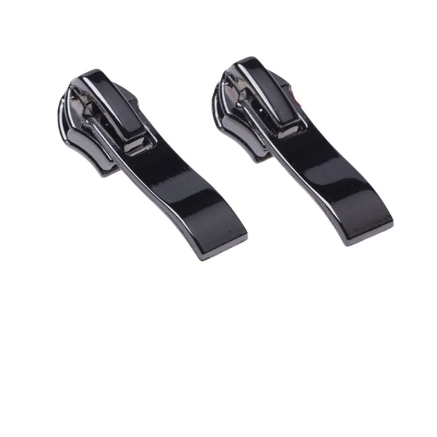 直销7号尼龙拉链头皮鞋靴子防滑拉锁枪黑色加厚5号通用大弯片配件