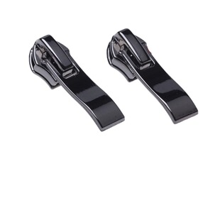 直销7号尼龙拉链头皮鞋 靴子防滑拉锁枪黑色加厚5号通用大弯片配件