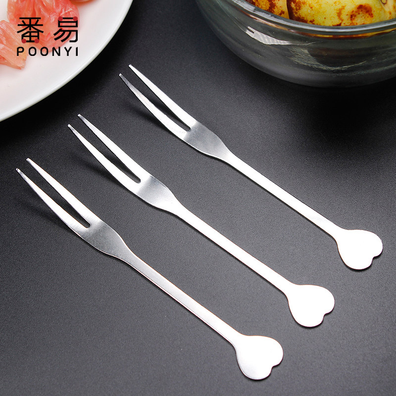 水果叉/不锈钢A1zoq001-甜品叉不锈钢家用创意欧式插果签水果