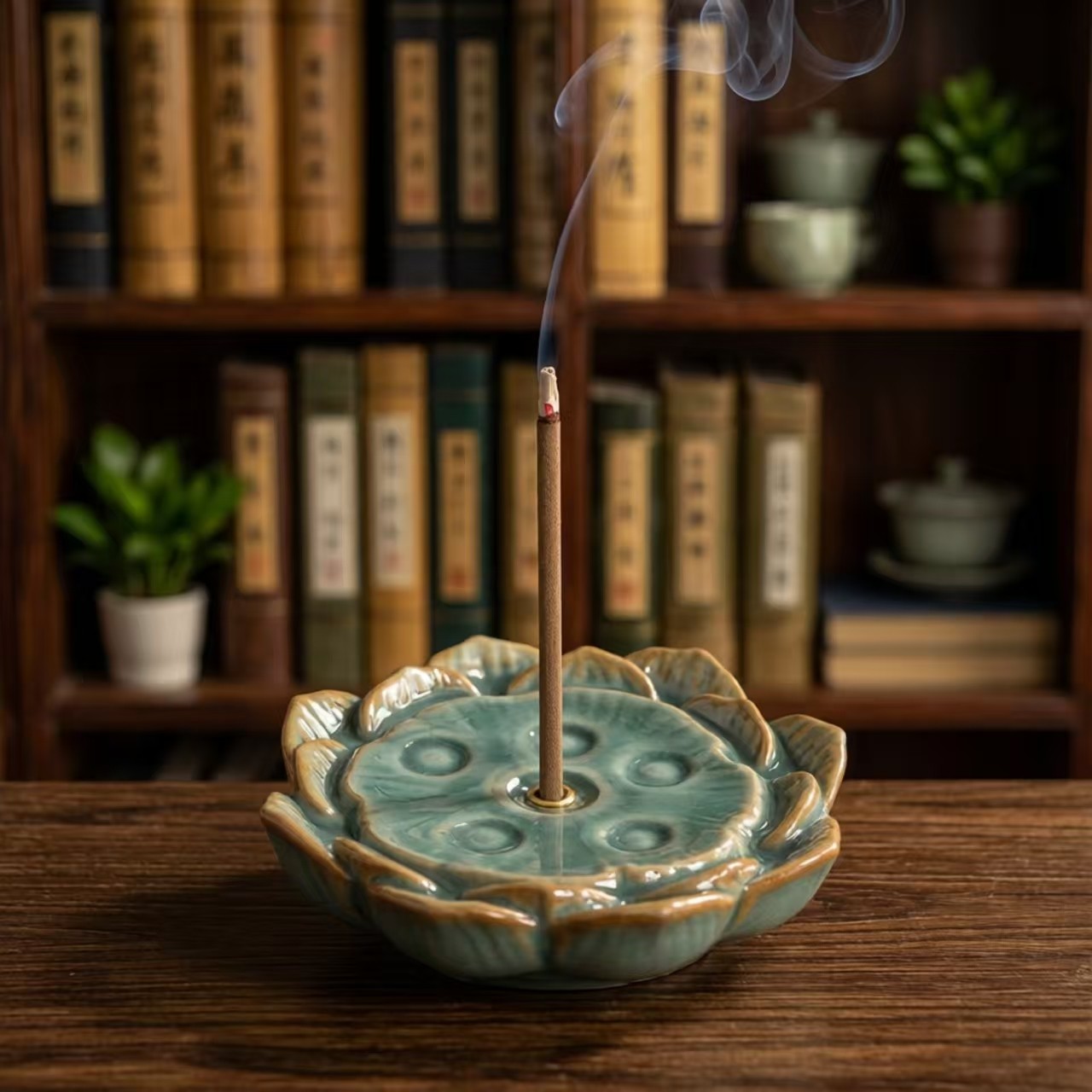 莲花陶瓷香托香座香插家用香薰炉用品复古禅意茶配件荷叶摆件貔貅,家居饰品,香托/香盘/香座/香插,淘宝优惠券,粉丝福利购,淘宝优惠卷