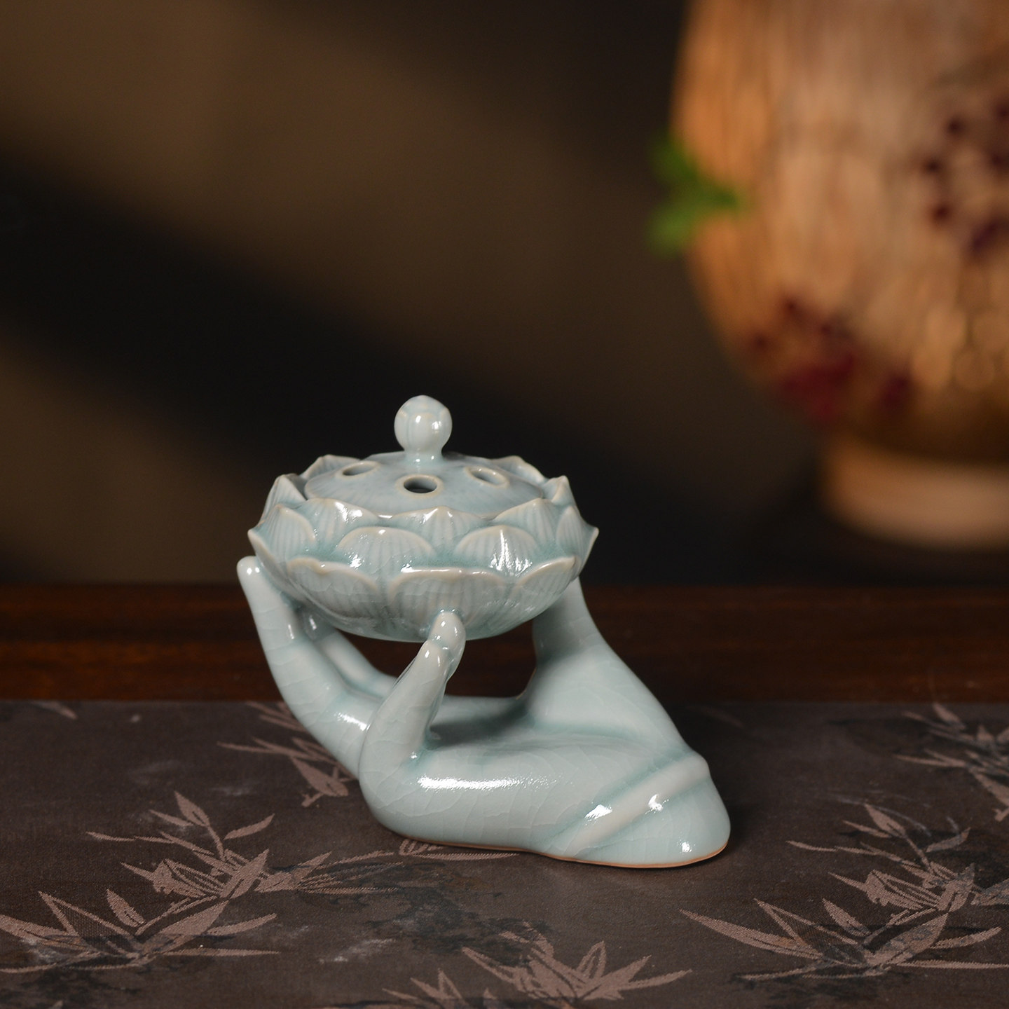 陶瓷莲花香薰炉创意佛手家居装饰禅意摆件马盘香炉貔貅熏香炉大象,家居饰品,香薰炉,淘宝优惠券,粉丝福利购,淘宝优惠卷