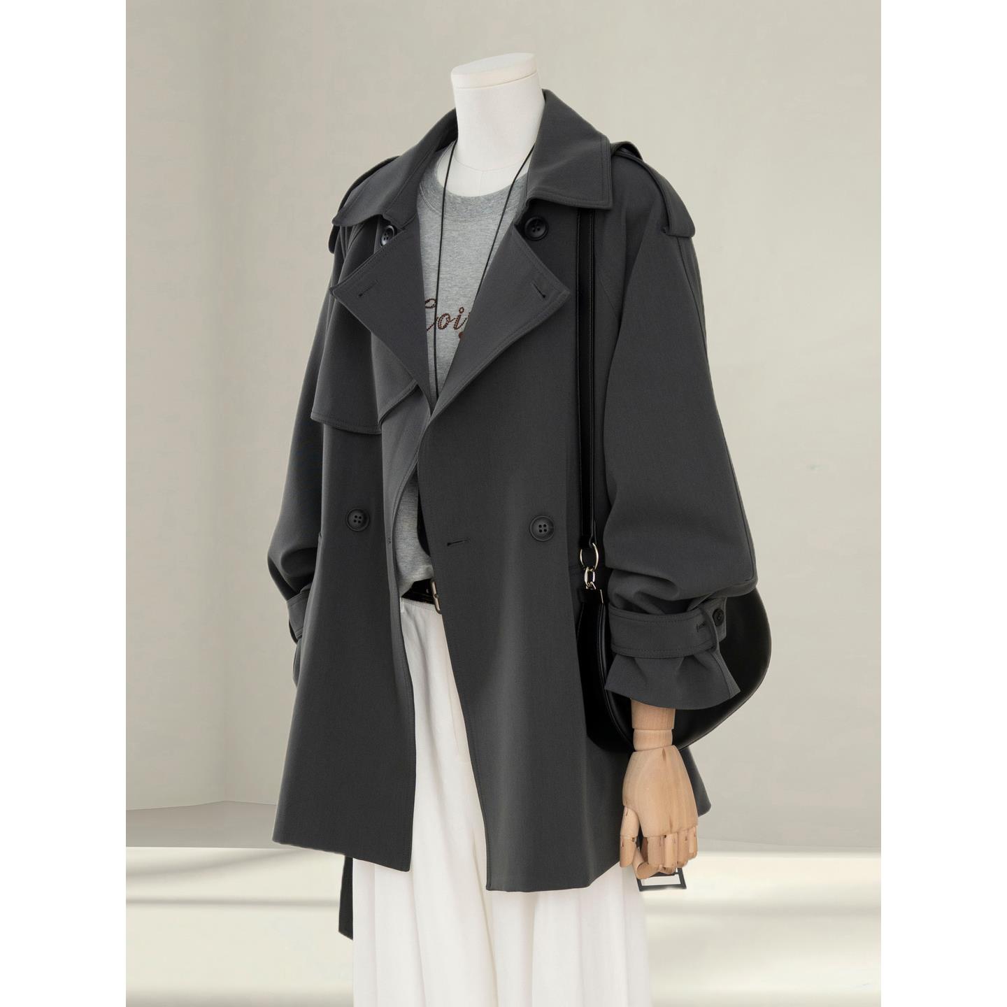 设计感超好看风衣外套女小个子2025新款今年流行爆款韩系短款上衣