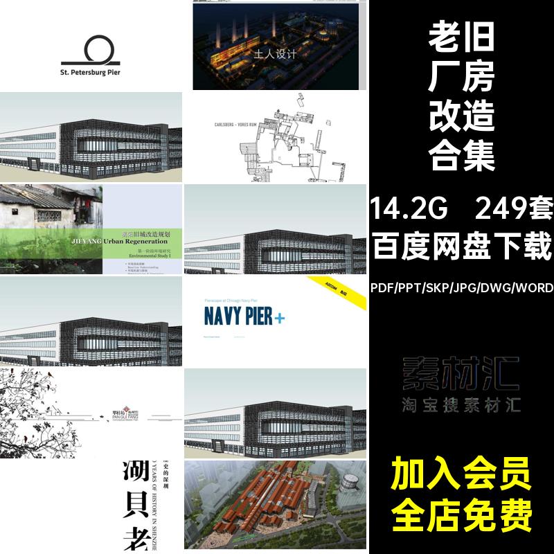 老旧厂房改造仓库工业居住建筑立面改规划设计方案文本SU模型