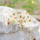 日韩风猫咪牵引绳背心式 防挣脱外出专用可调节遛猫绳宠物狗狗绳子