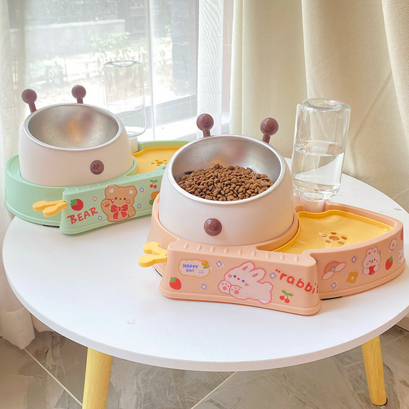 猫碗双碗可爱少女心宠物狗狗碗食盆饮水狗碗狗盆泰迪饭盆猫咪喝水,宠物/宠物食品及用品,猫狗碗/慢食碗,淘宝优惠券,粉丝福利购,淘宝优惠卷