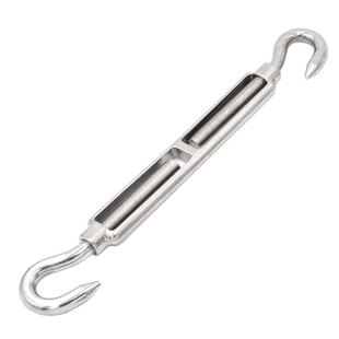 304不锈钢花篮螺丝 开体花兰螺丝 链条钢丝绳拉紧器收紧器 步步紧