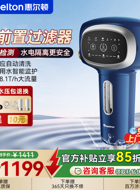 惠尔顿前置过滤器P0068家用自动清洗全屋智能AI饮水机漏水保护