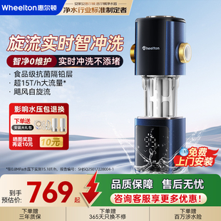 惠尔顿前置过滤器家用全自动反冲洗智能防爆12T全屋净水器P0063
