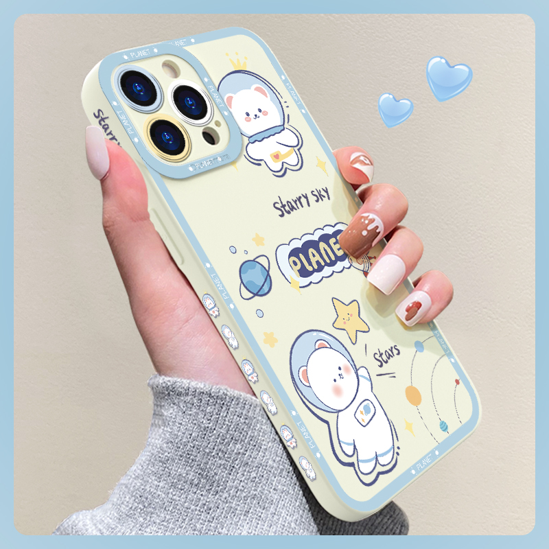 苹果13手机壳猫眼C4621探索星空