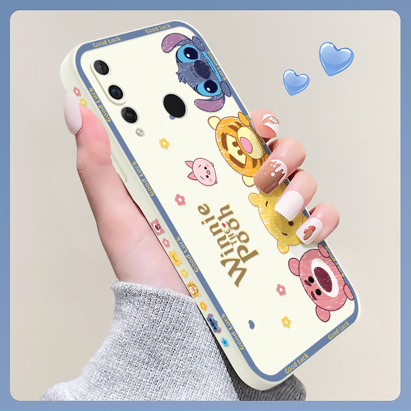华为nova4手机壳卡通液态硅胶