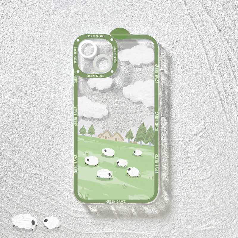 苹果13手机壳透明卡通全包