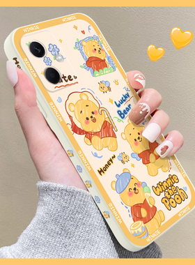 卡通涂鸦小熊适用红米note12手机壳note11/12pro可爱NT10/9/8液态硅胶12pro+超薄防摔NT7新款软redmi女保护套
