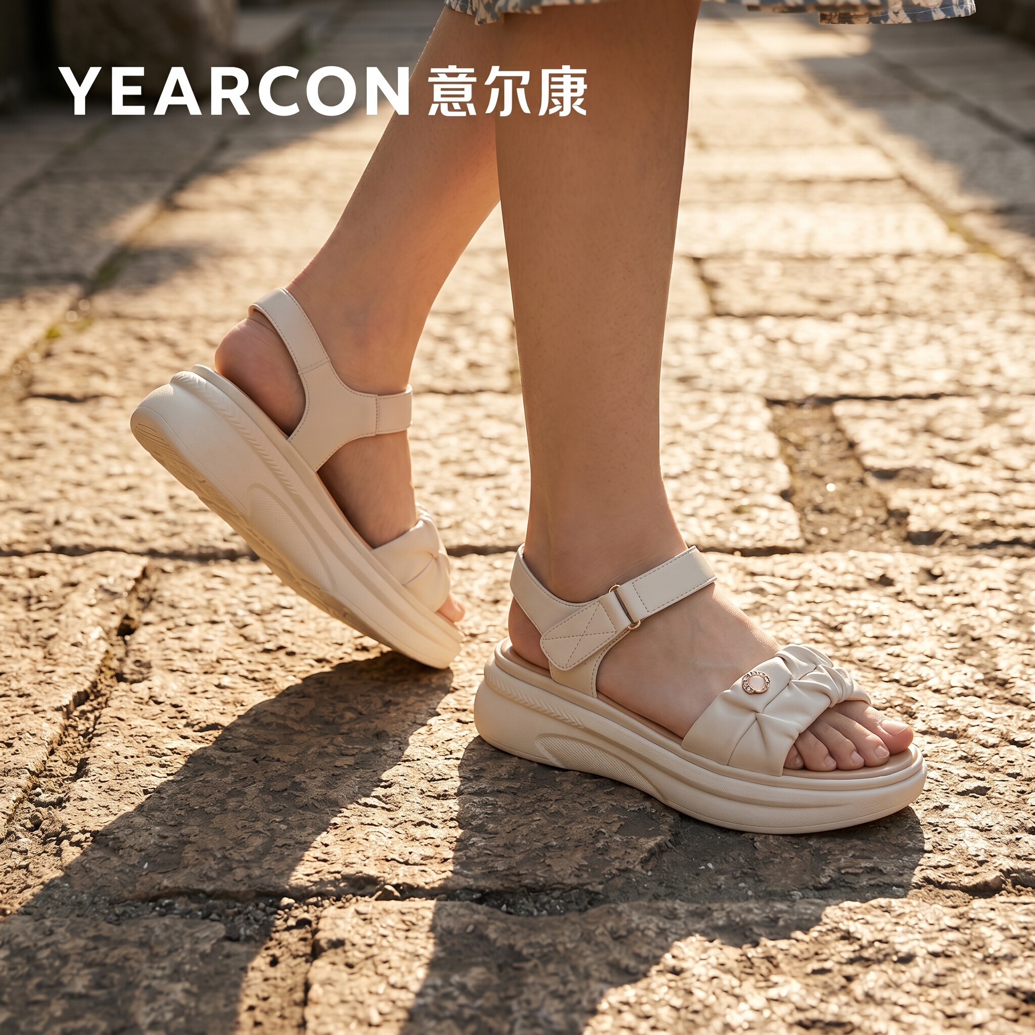 意尔康厚底凉鞋女2026新款夏季