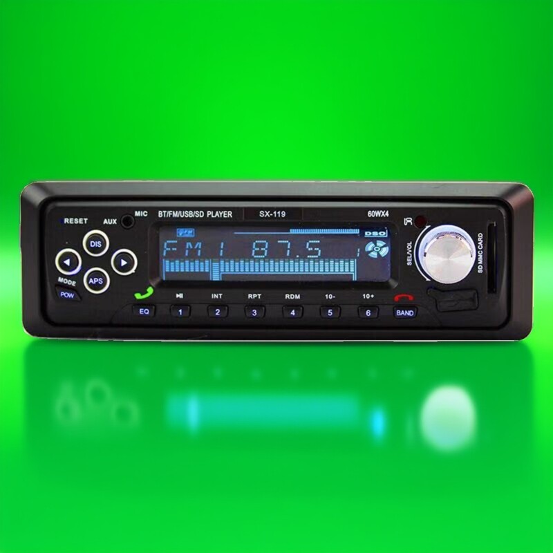 12v大众通用志俊普桑捷达mp3播放器蓝牙u盘机五菱荣光收音机插卡