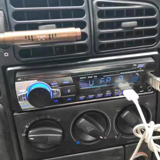 12v大众专用汽车捷达普桑志俊通用蓝牙mp3播放器插卡插U盘机代cd