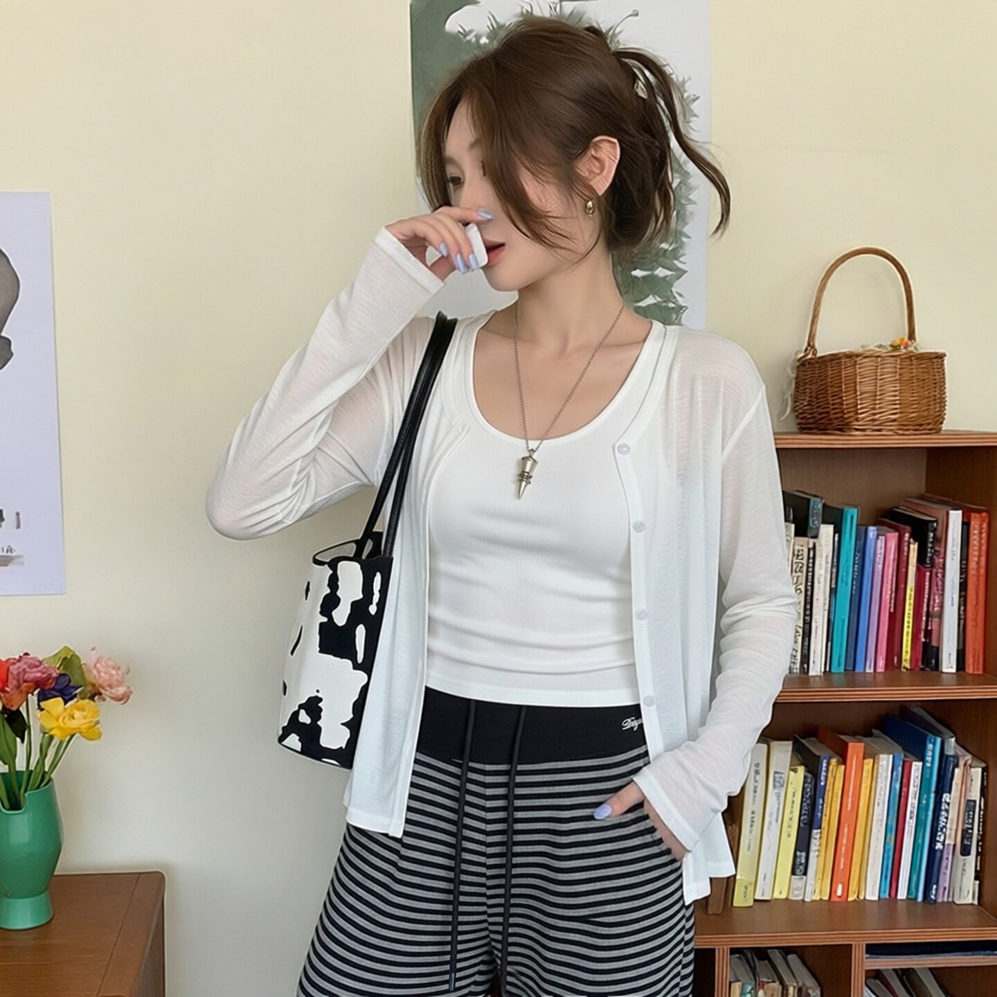 天丝莱赛尔防晒针织开衫女外搭