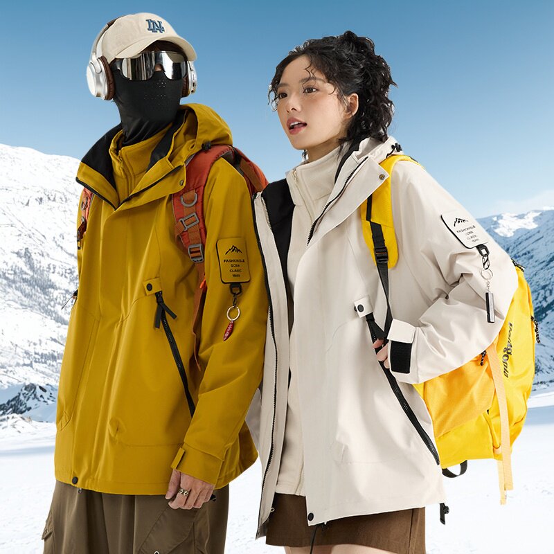 三合一防风防水户外冲锋衣登山