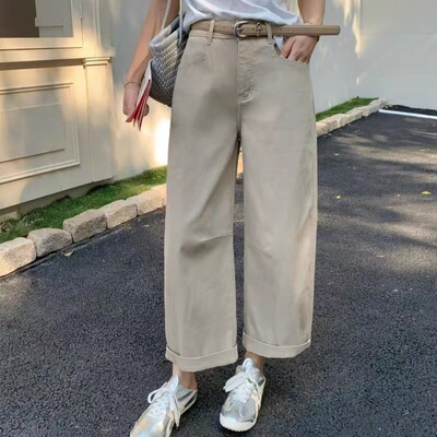 高品质四面弹牛仔裤九分直筒烟管裤-73153-2