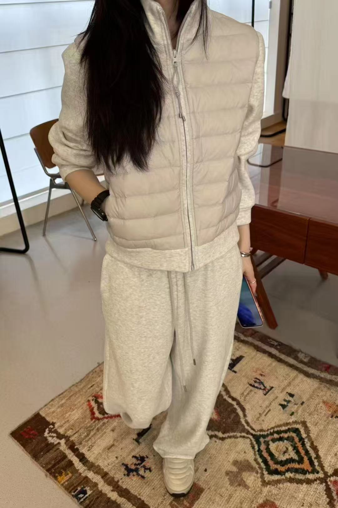 高品质90白鸭绒套装-9972