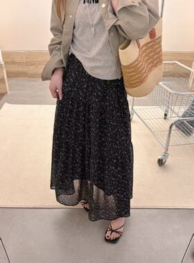 高品质碎花半身裙-505