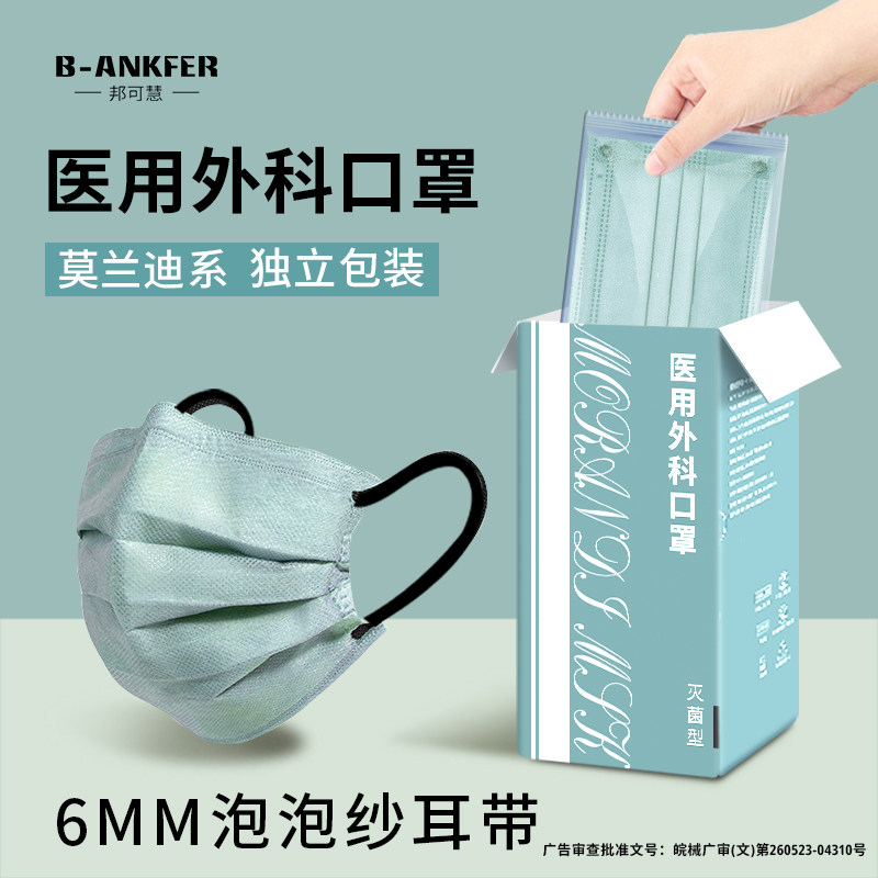 2025医用外科口罩一次性医疗级别三层防护高颜值男女潮款个性创意