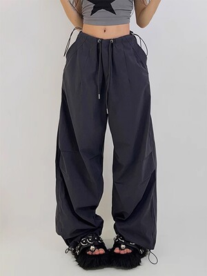 美式高街辣妹工装裤女降落伞