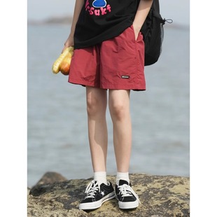 机能宽松速干运动五分沙滩裤 夏日系cityboy工装 美式 男女薄款 短裤