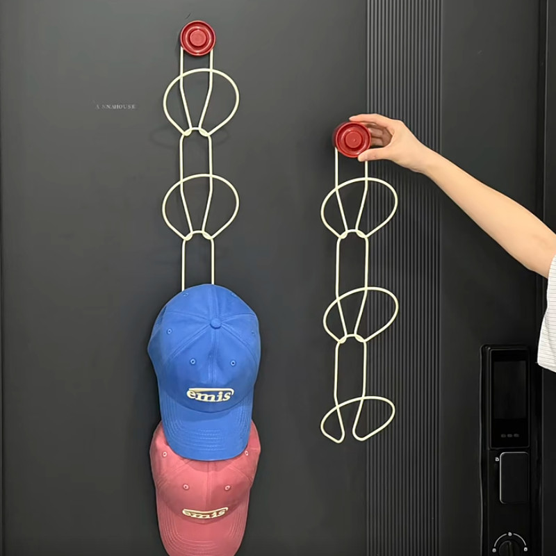 ANNAHOUSE吸盘铁艺帽子收纳神器挂钩免打孔围巾包包衣柜置物架,收纳整理,挂钩/粘钩,淘宝优惠券,粉丝福利购,淘宝优惠卷