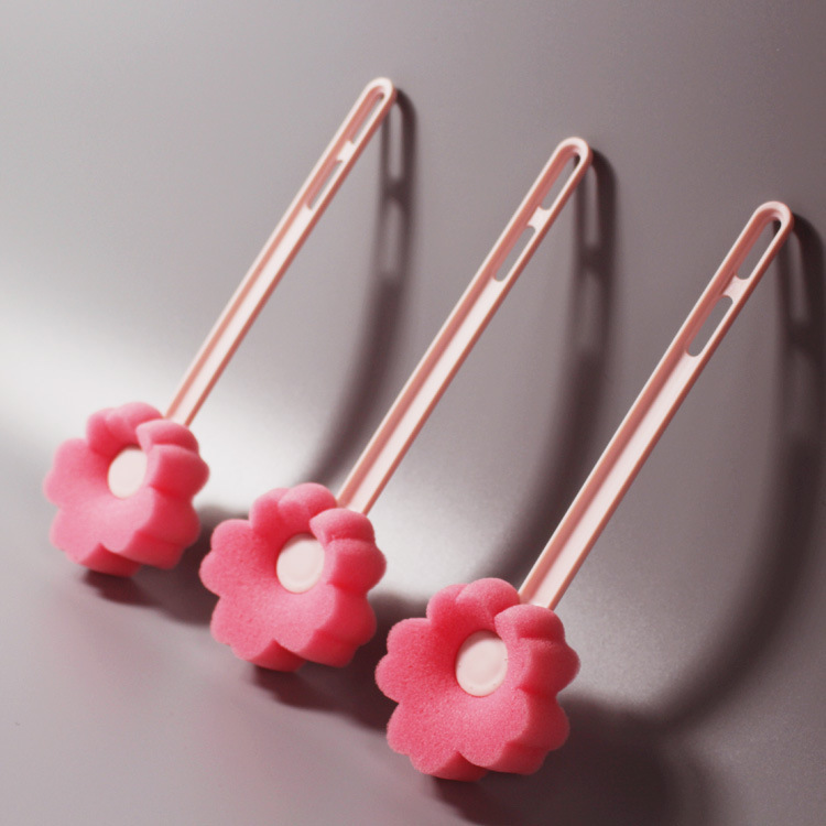 ANNAHOUSE家居馆清洁小花杯刷海绵擦清洗刷保温杯奶瓶刷子日