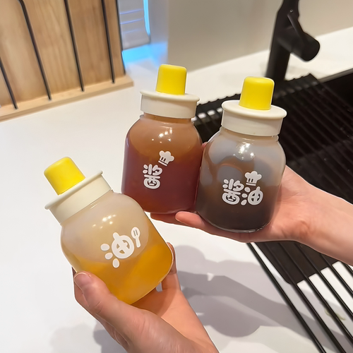 调味料分装瓶挤酱油壶二合一食品级厨房家用油罐生抽沙拉酱挤压瓶