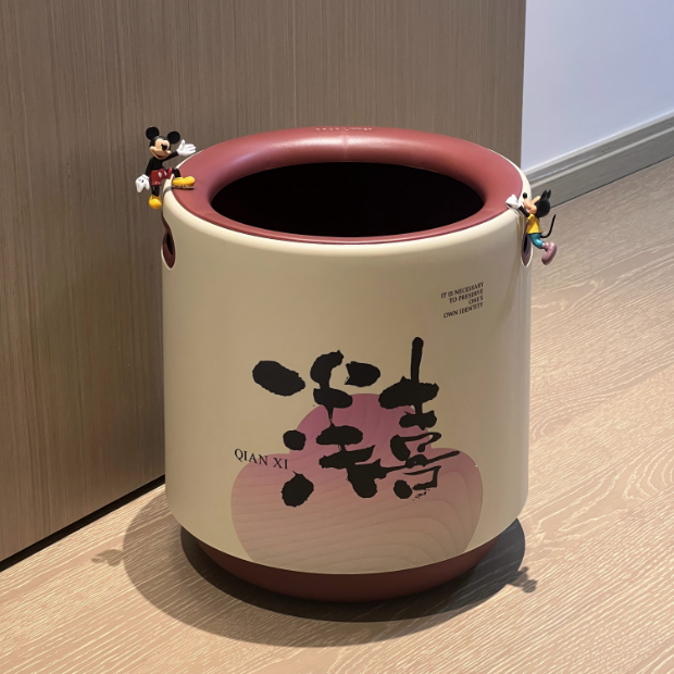 ANNAHOUSE家居馆高颜值垃圾桶家用客厅轻奢高档2024新款大容量双