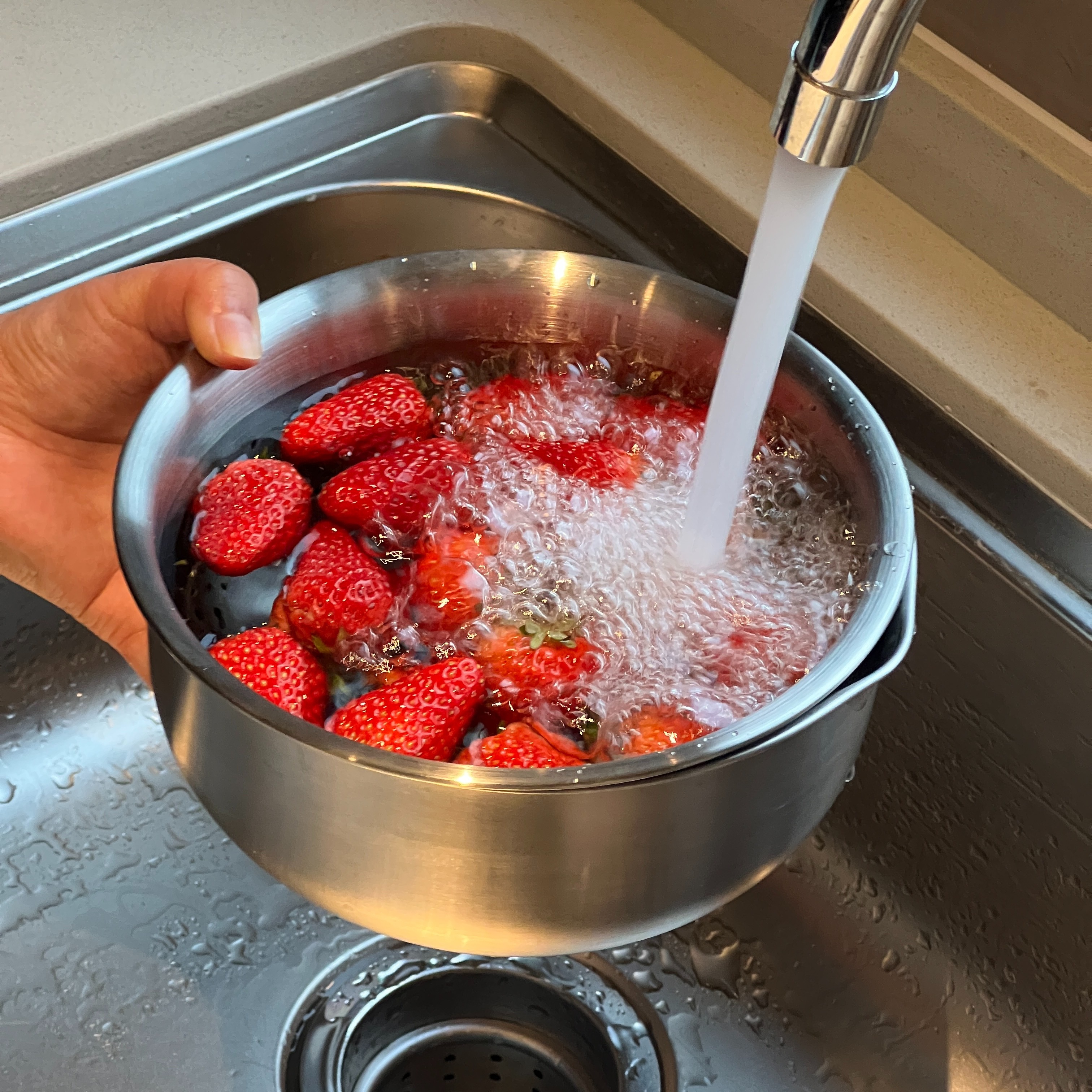 ANNAHOUSE304不锈钢沥水篮加厚家用厨房洗菜盆果蔬沥水篮