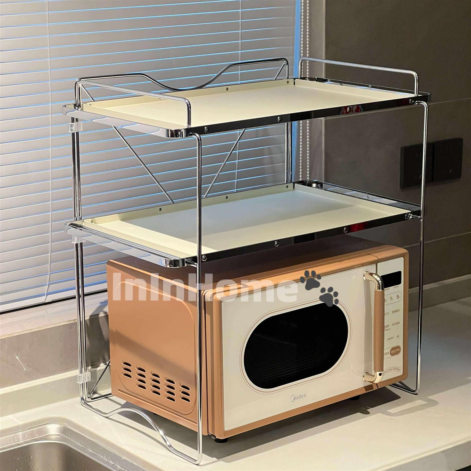 ANNAHOUSE家居置物架台面式多层整理收纳架子多功能烤箱置物架