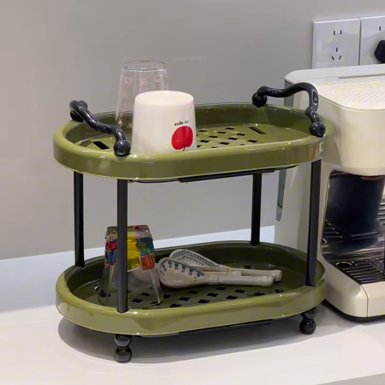 ANNA双层杯架沥水托盘厨房餐桌台面咖啡水杯收纳置物架玻璃茶杯