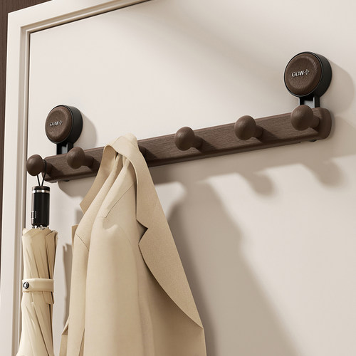 吸盘门后挂钩浴室玄关厨房强力承免打孔重入户门挂衣架收纳置物架